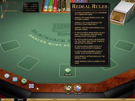 blackjack redeal|Redeal Blackjack online .